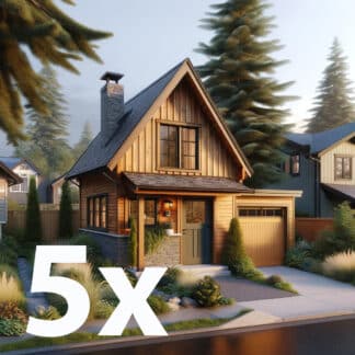 5x Snow Pak Bundle™, Driveway, Small (Fits 2 cars)